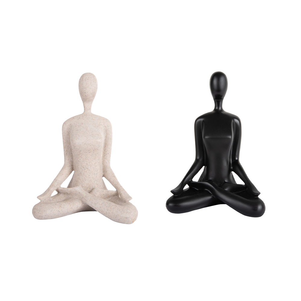 STATUE OPEN LOTUS 11X21CM