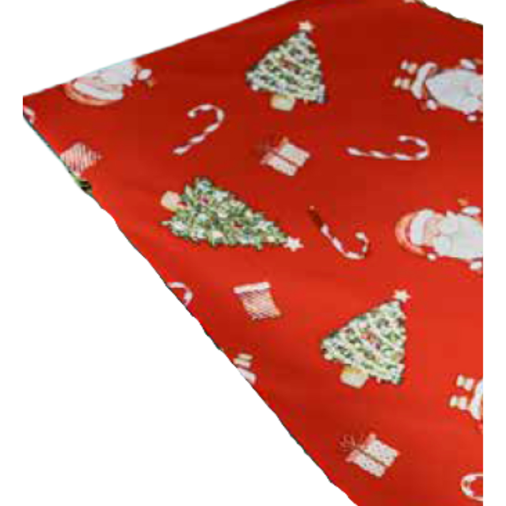 PEARLISED BAGS BABBO NATALE RED 20X35CM 50PCS