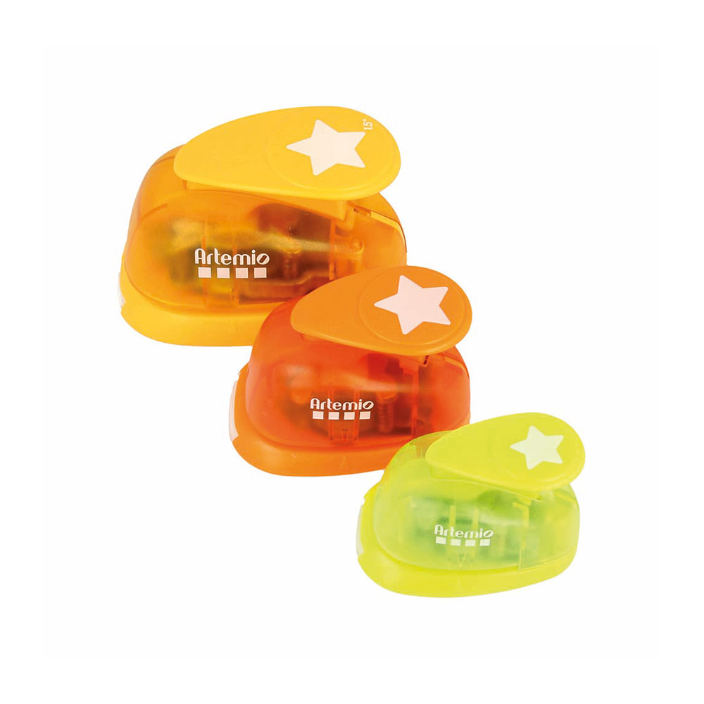 SET OF 3 PUNCHES FOR PAPER STAR 1.6/2.5/3.8CM