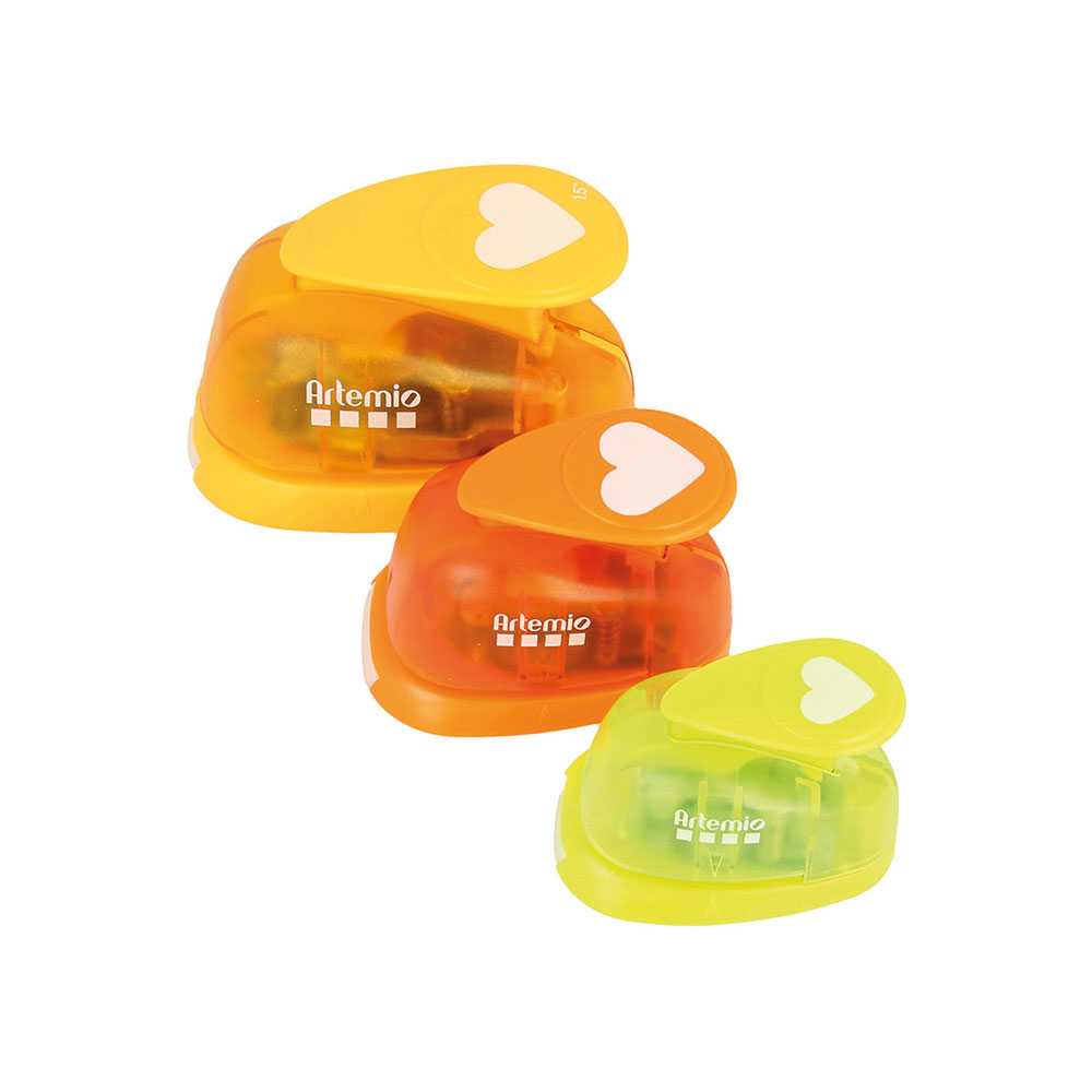 SET OF 3 PUNCHES FOR PAPER HEART 1.6/2.5/3.8CM