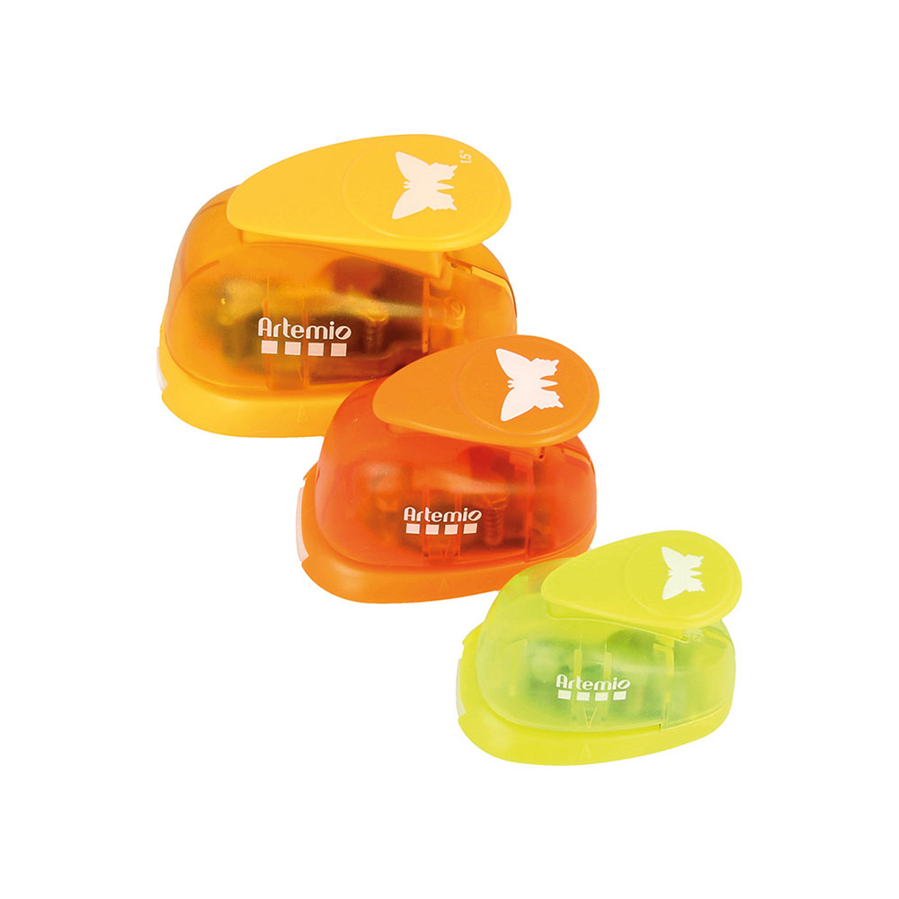 SET OF 3 PUNCHES FOR PAPER BUTTERFLY 1.6/2.5/3.8CM