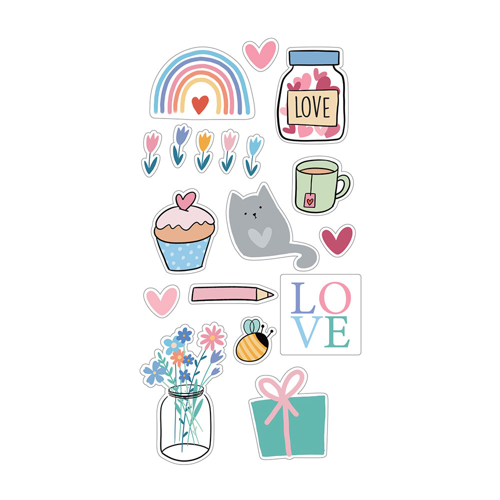 STICKERS PUFFIES RAINBOW