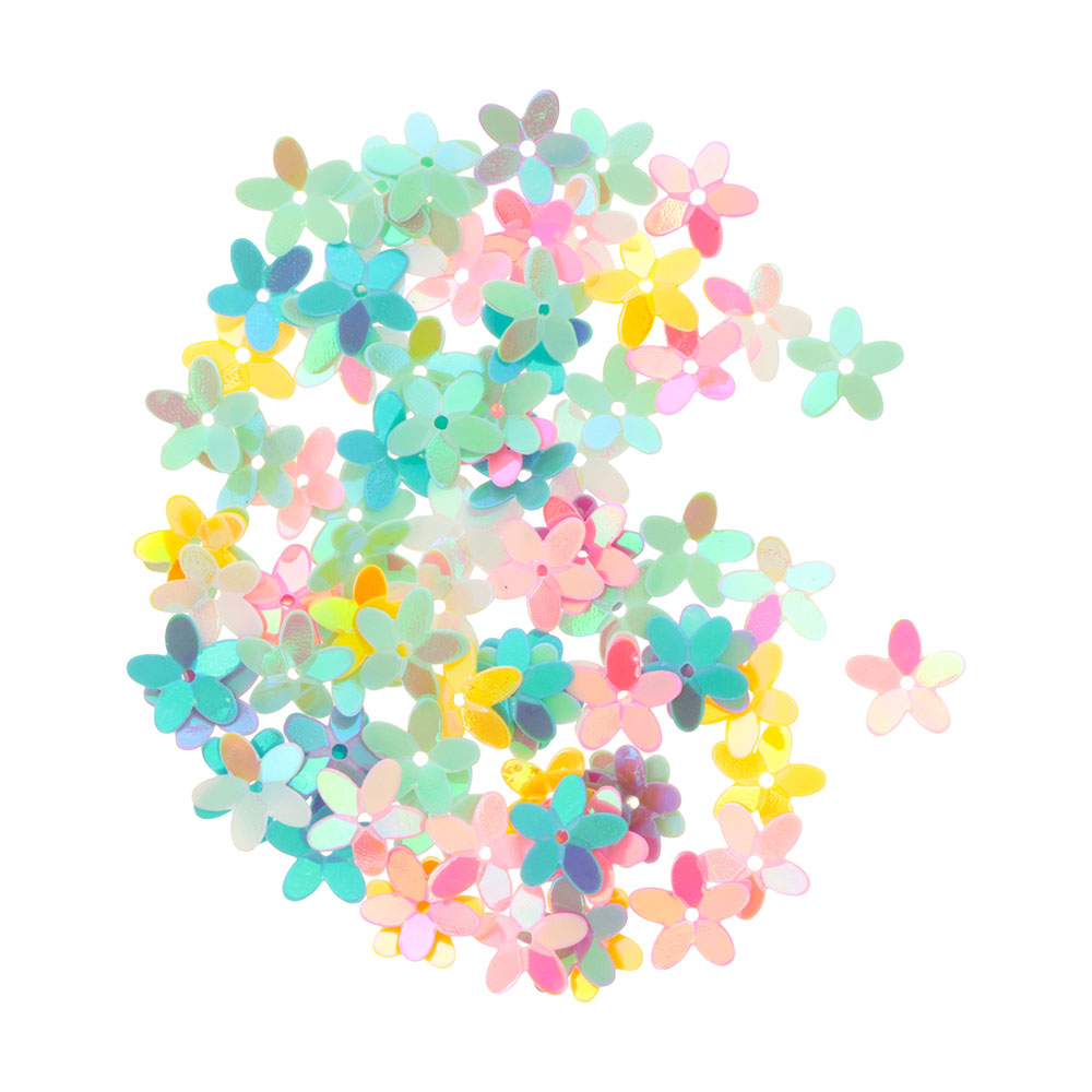 DECOR MINI FLOWERS 6 COLORS 15G - Image 2