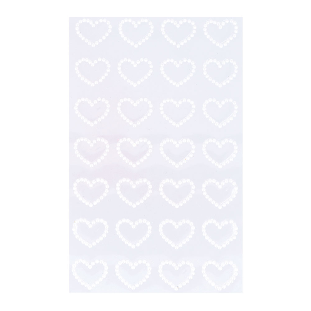 STICKERS DOTTED HEARTS WHITE - Image 3