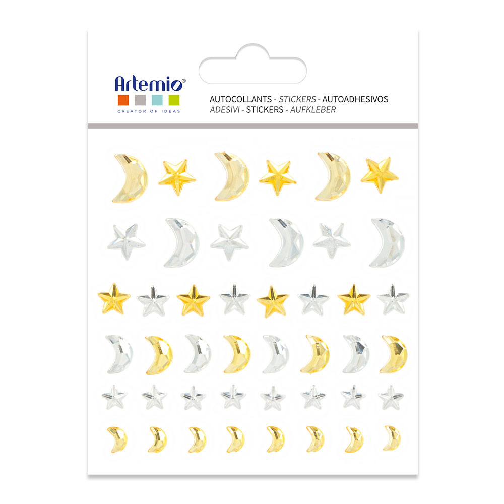 STICKERS BLING MOON STAR 0.7CM