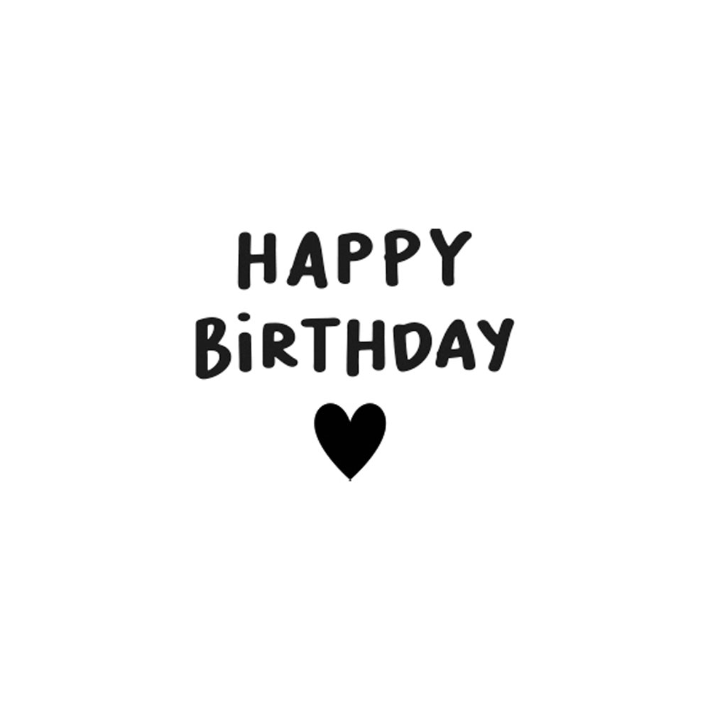 STAMP BRASS HAPPY BIRTHDAY 2.5CM - Image 2