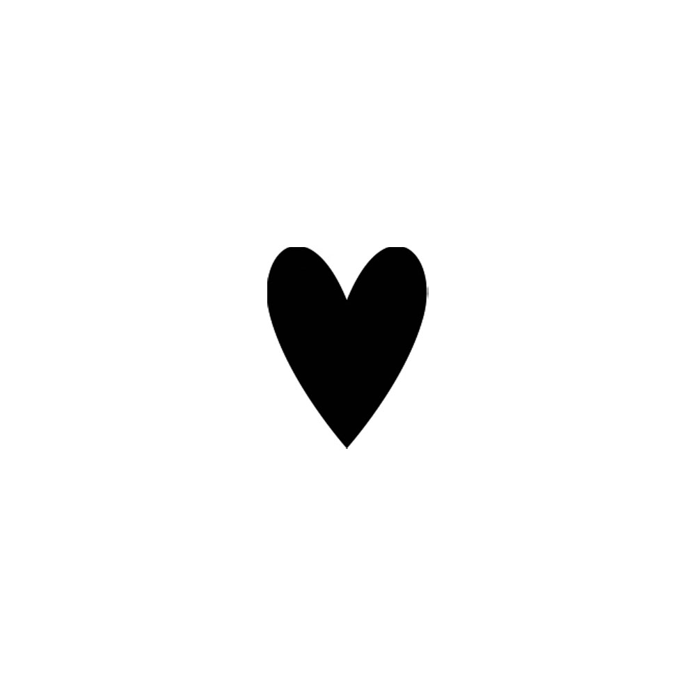 STAMP BRASS HEART 2.5CM - Image 2