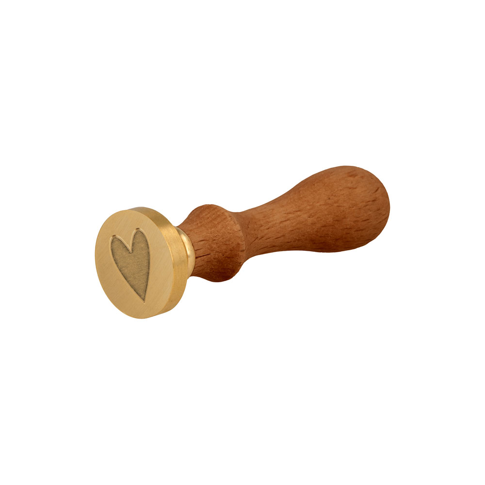 STAMP BRASS HEART 2.5CM - Image 3