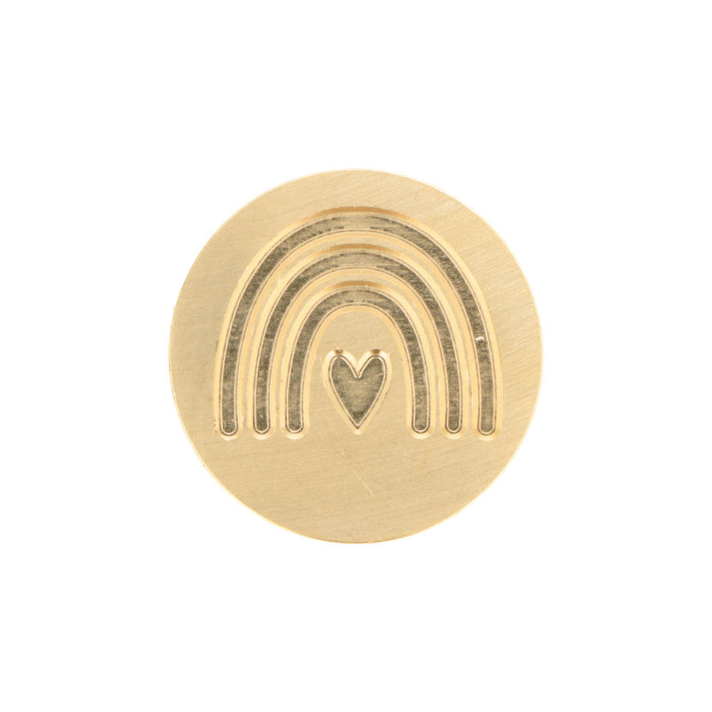 STAMP BRASS RAINBOW 2.5CM