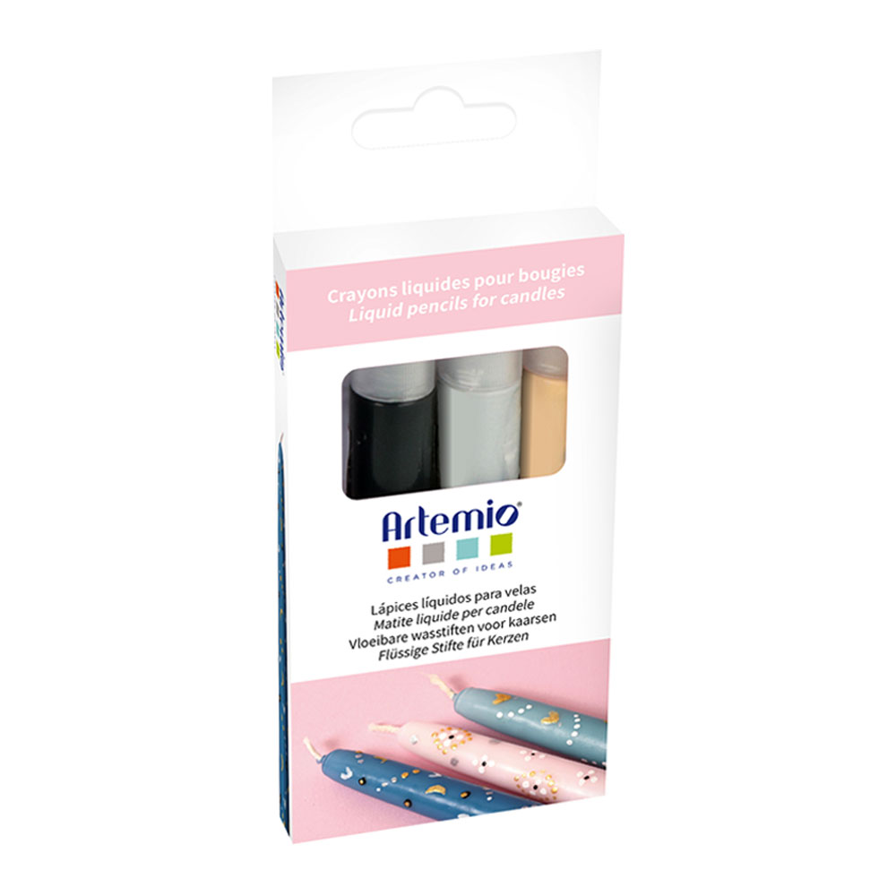 PENCILS FOR CANDLES LIQUID MULTICOLOR 11.7X1.5CM 4PCS - Image 6