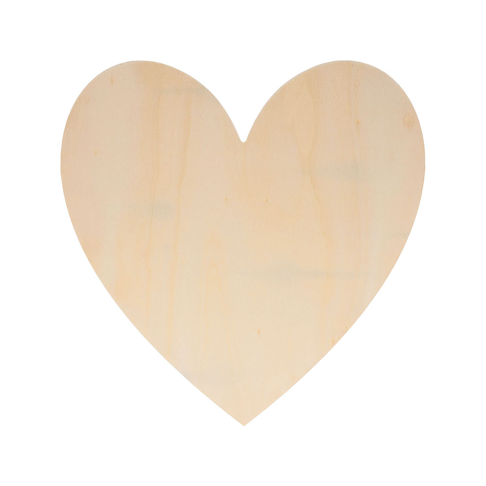 DECORATION BOARD HEART 23X22X1CM