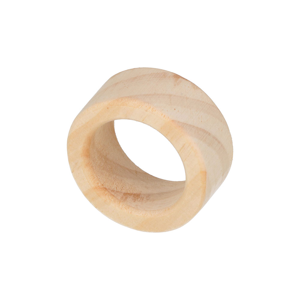 WOODEN NAPKIN HOLDER RING 4.5XH2CM 6PCS - Image 2