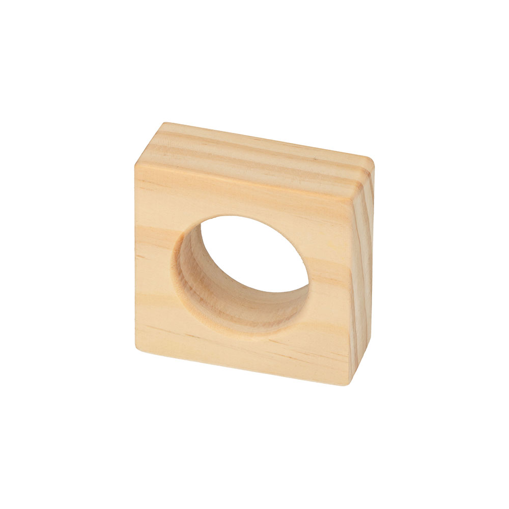 WOODEN NAPKIN HOLDER SQUARE 5X5X2CM 6PCS - Image 2