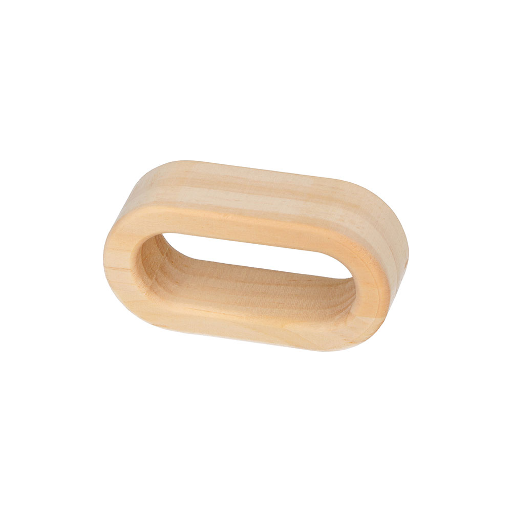 WOODEN NAPKIN HOLDER OVAL 3X6XH2CM 6PCS - Image 2
