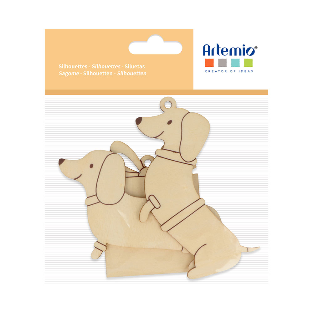 SILHOUETTES WOOFY CHRISTMAS TO HANG 3PCS - Image 2