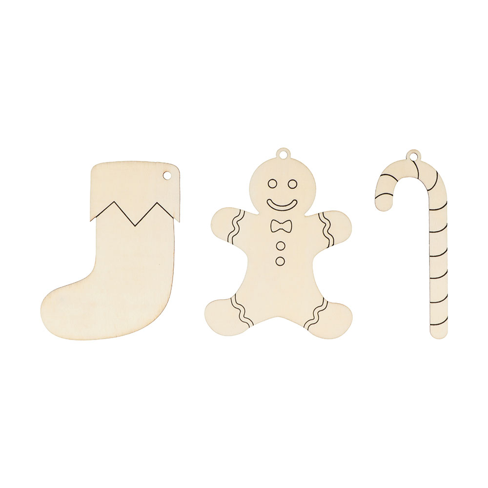 SILHOUETTES GINGERBRED MAN 6PCS