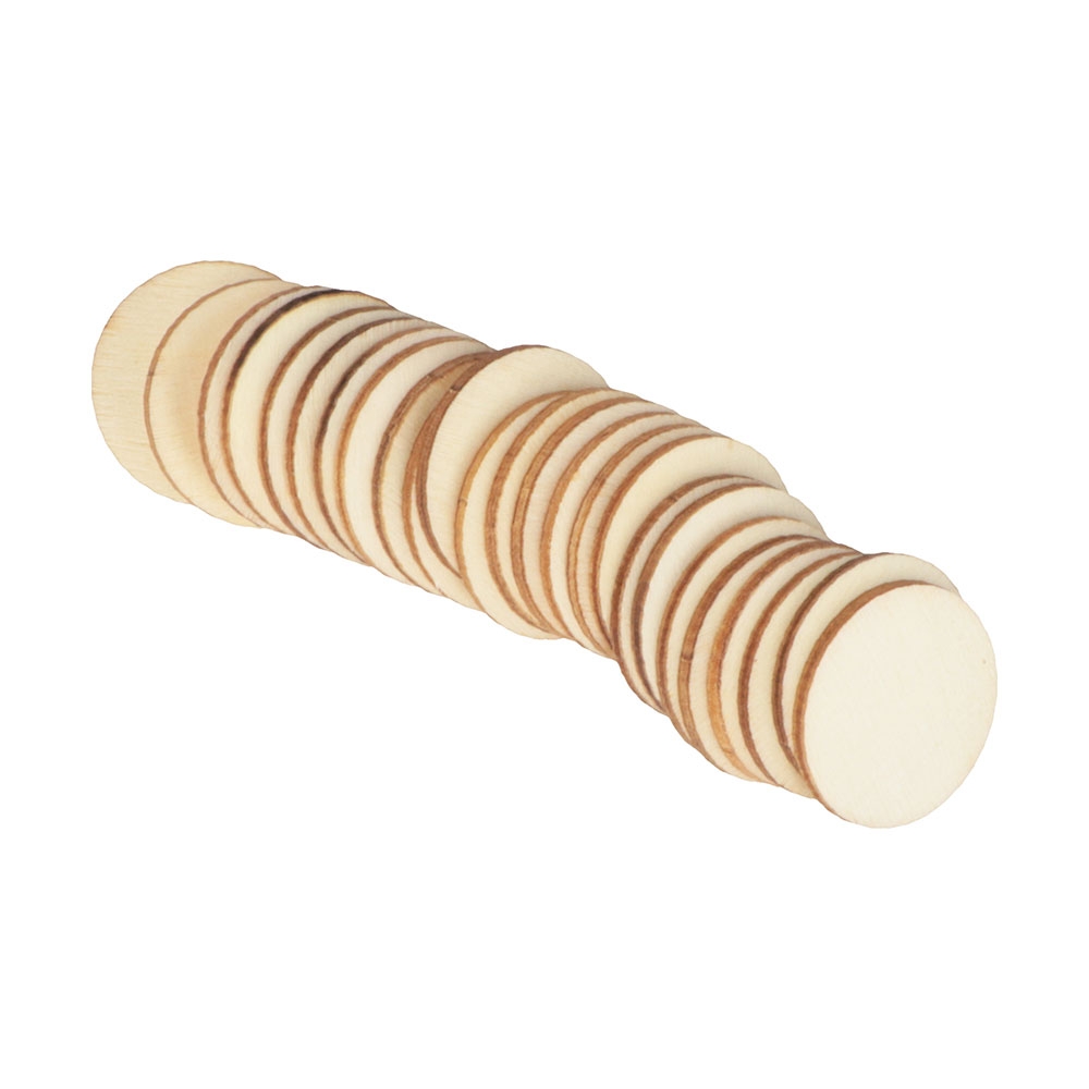 WOODEN NUMBERS AND CIRCLES 1.5/D2.5XH0.2CM 50PCS - Image 4