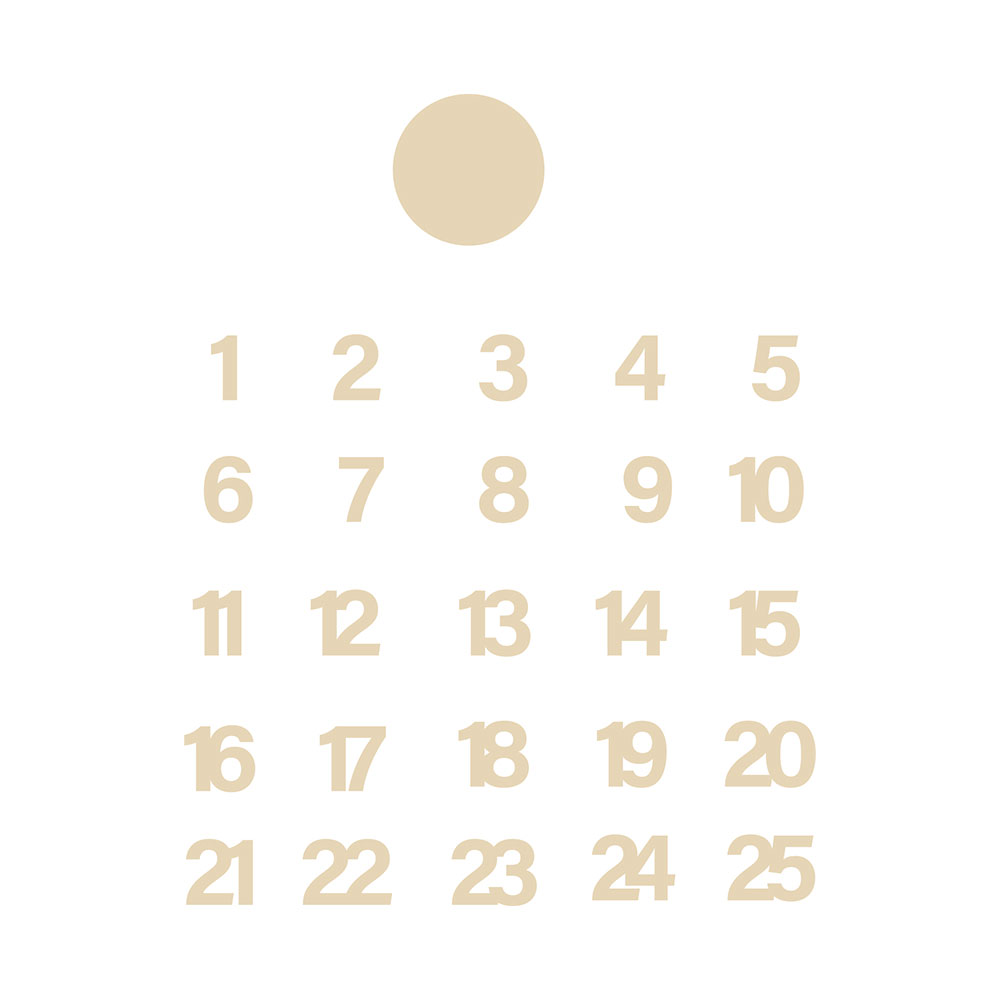 WOODEN NUMBERS AND CIRCLES 1.5/D2.5XH0.2CM 50PCS - Image 5