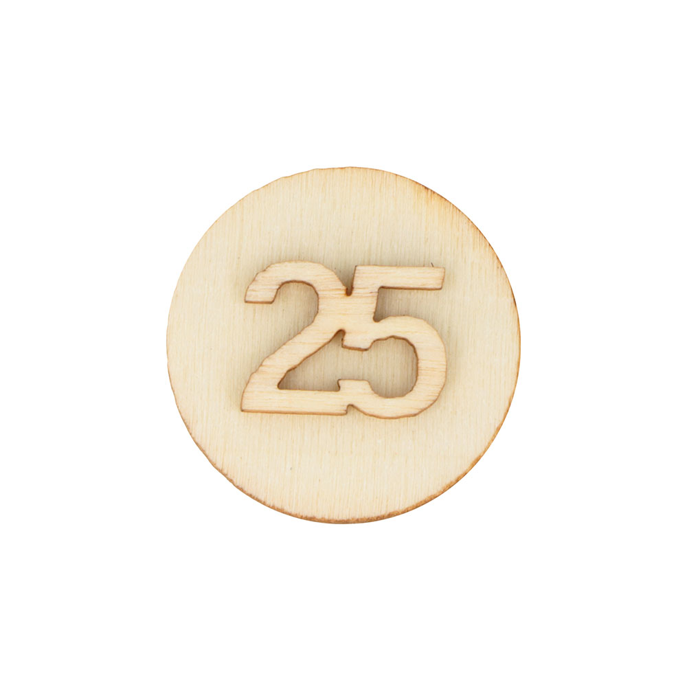 WOODEN NUMBERS AND CIRCLES 1.5/D2.5XH0.2CM 50PCS - Image 6
