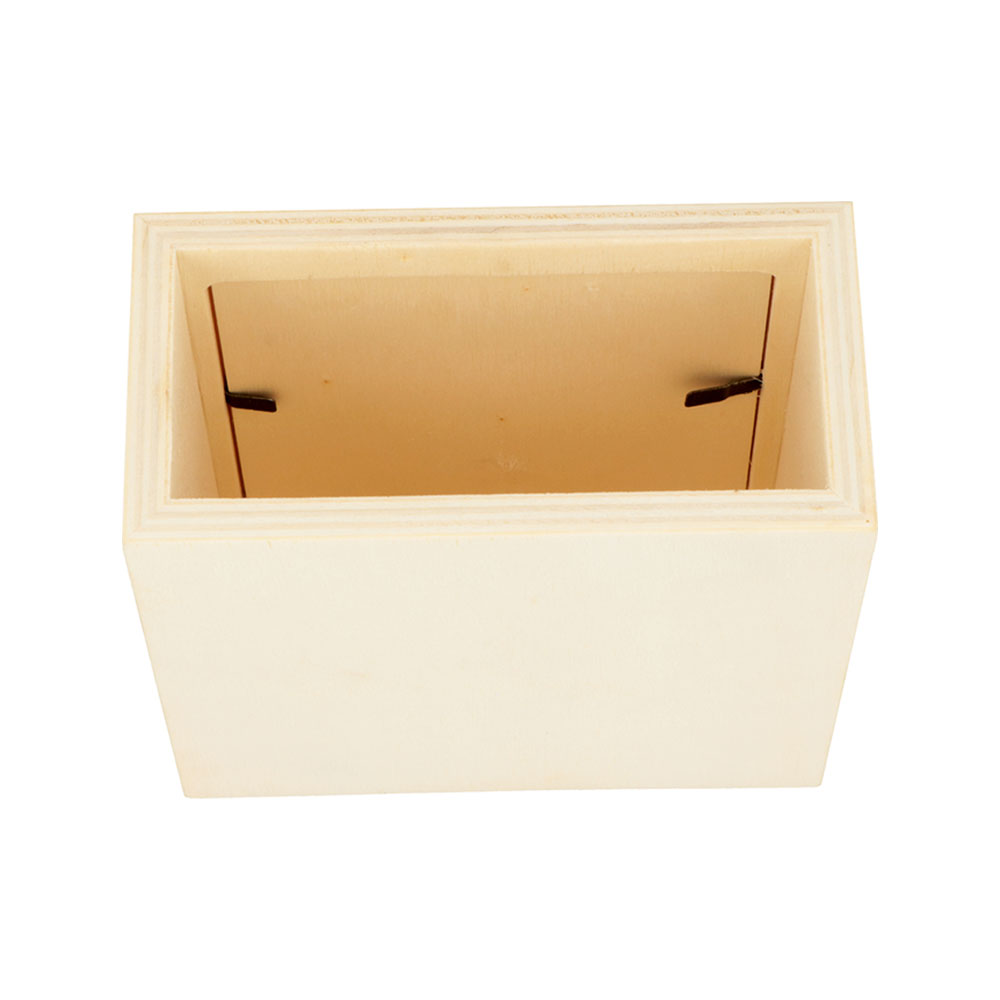 PENCIL BOX WOODEN FRAME 10X10X10CM - Image 3