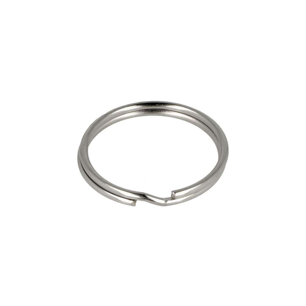 KEY RINGS SILVER 25MM 22PCS