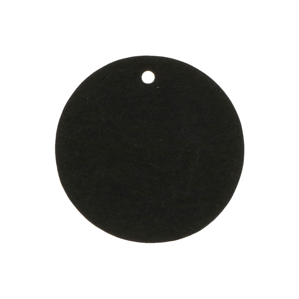 LABELS KRAFT ROUND BLACK 4.5CM 50PCS