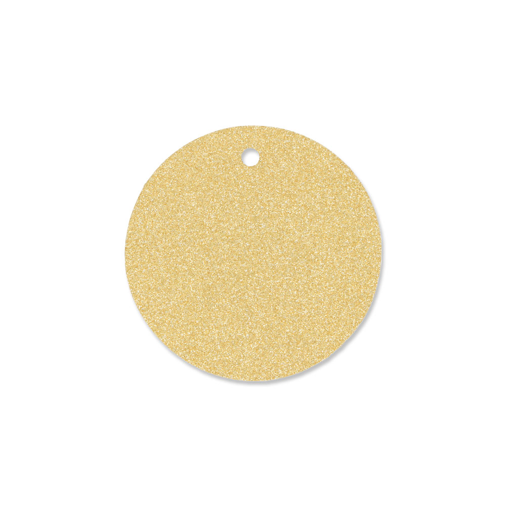 LABELS KRAFT ROUND GLITTER 4.5CM 30PCS - Image 2