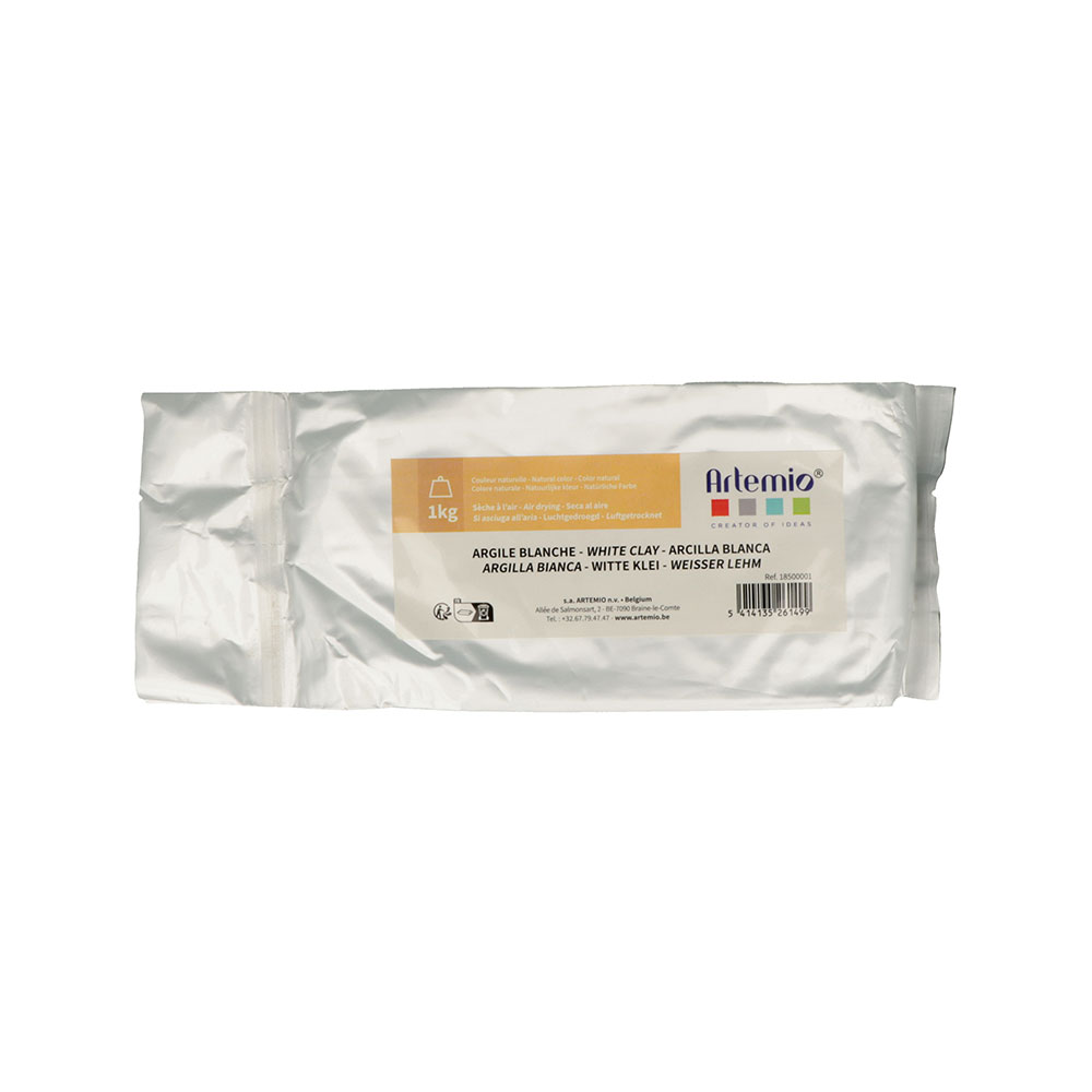 NATURAL WHITE CLAY 1KG 3X17.5X9CM