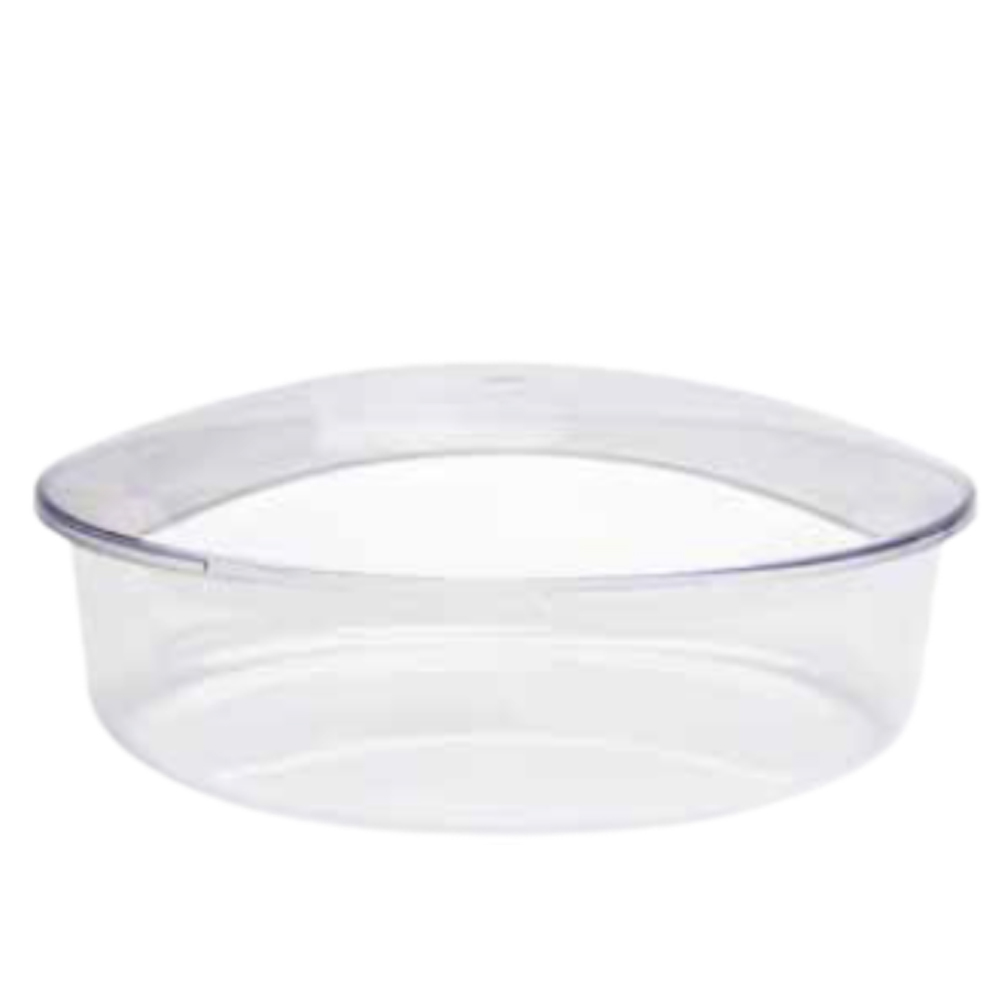 ROUNDED BOWL 1500CC WITH CAP IN TRANSPARENT 21.5X6CM - Image 2