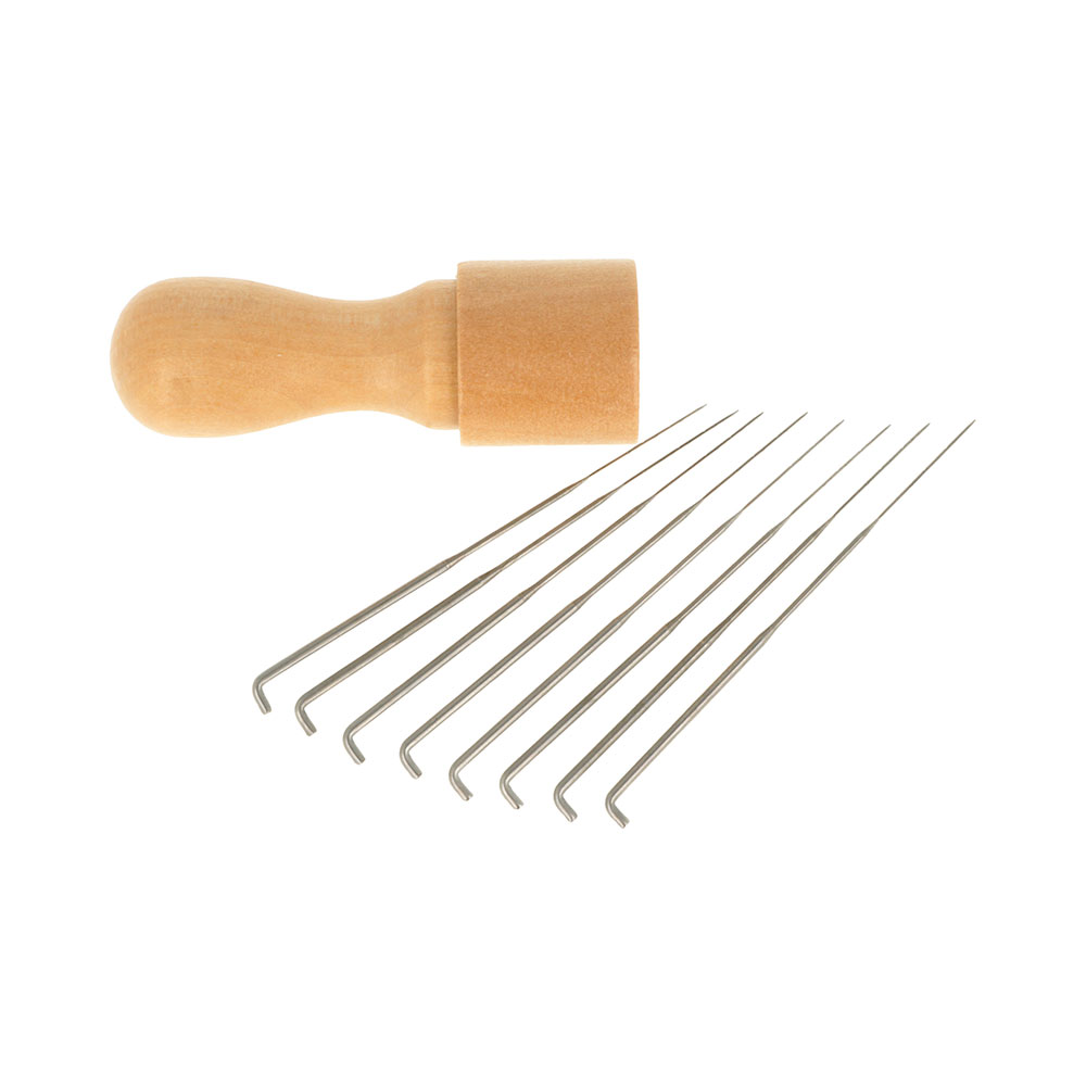 PUNCHING NEEDLE WITH WOOD HANDLE 15CM - Image 2