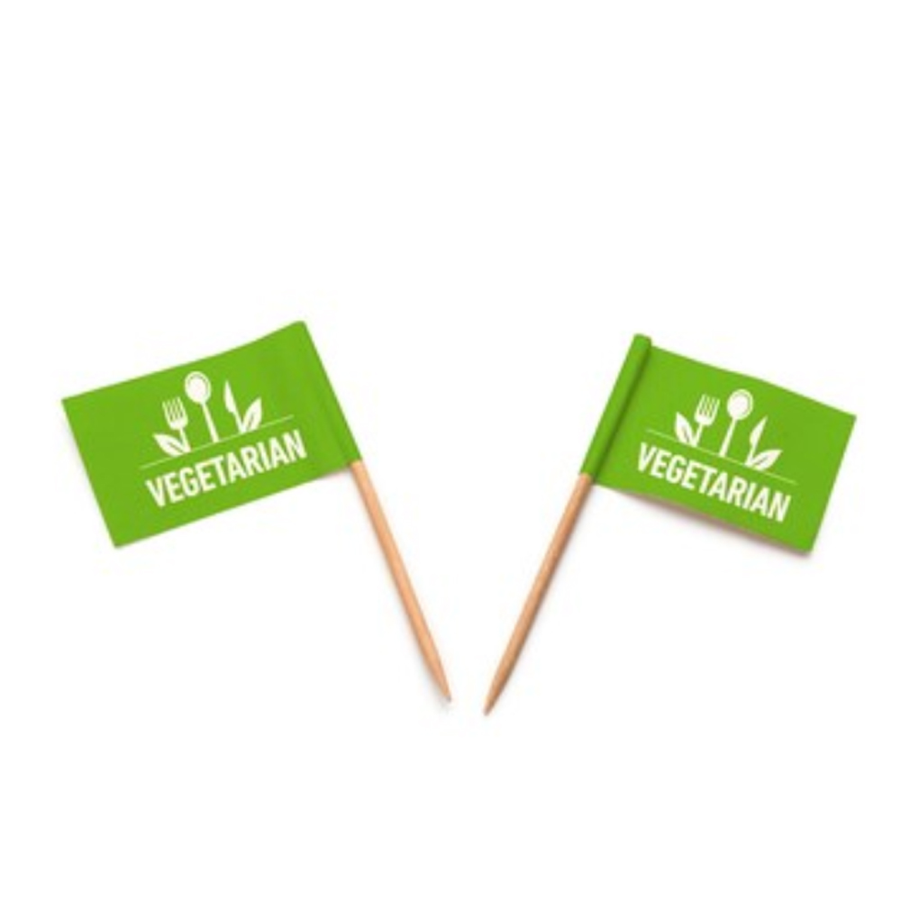 FLAG PICK FSC VEGETARIAN 65MM 50PCS