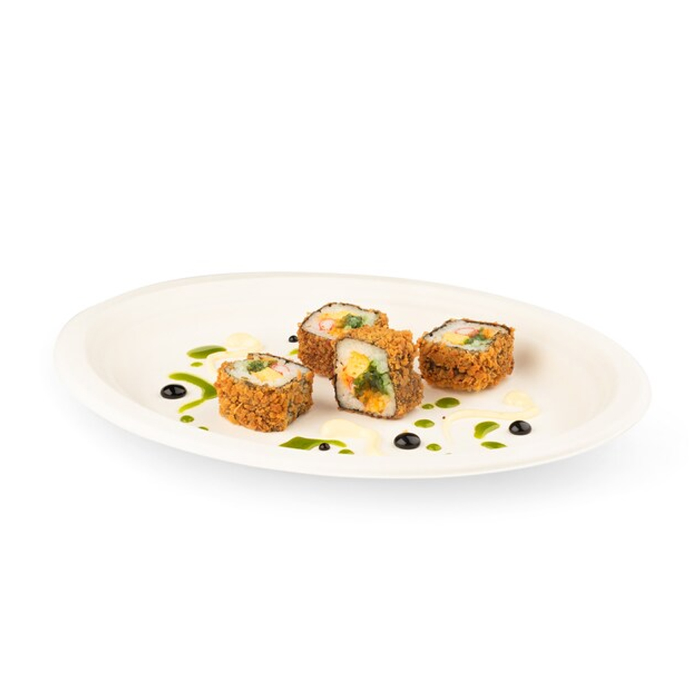SENZA SUGARCANE PLATE OVALE 40PCS - Image 2