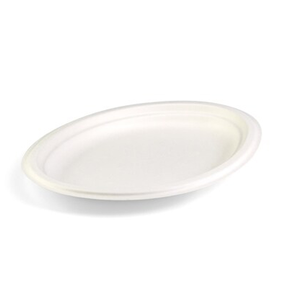SENZA SUGARCANE PLATE OVALE 40PCS