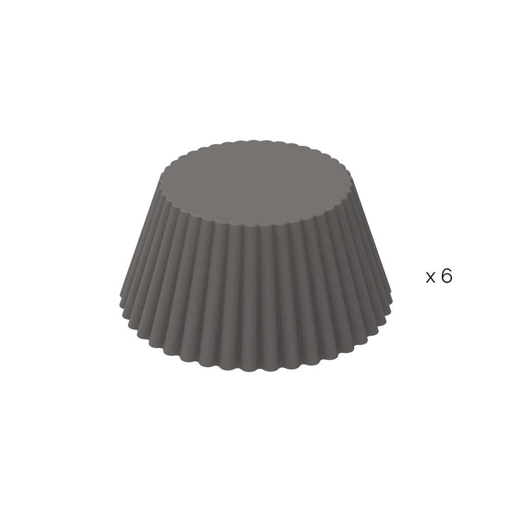 SET OF 6 SILICONE CUPS SILFRY MUFFIN 68X32MM - Image 4