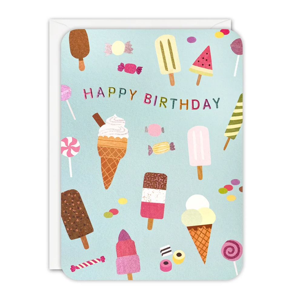 BIRTHDAY ICE CREAM SPROUTS CARD