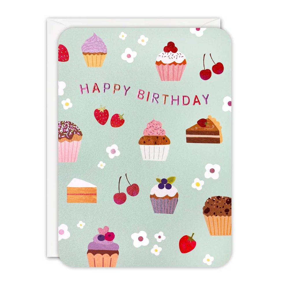 BIRTHDAY CUPCAKES SPROUTS CARD