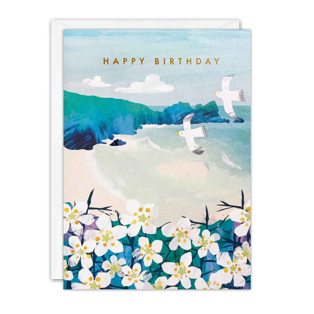 BLACKTHORN BLOSSOM BIRTHDAY OFFSHORE CARD