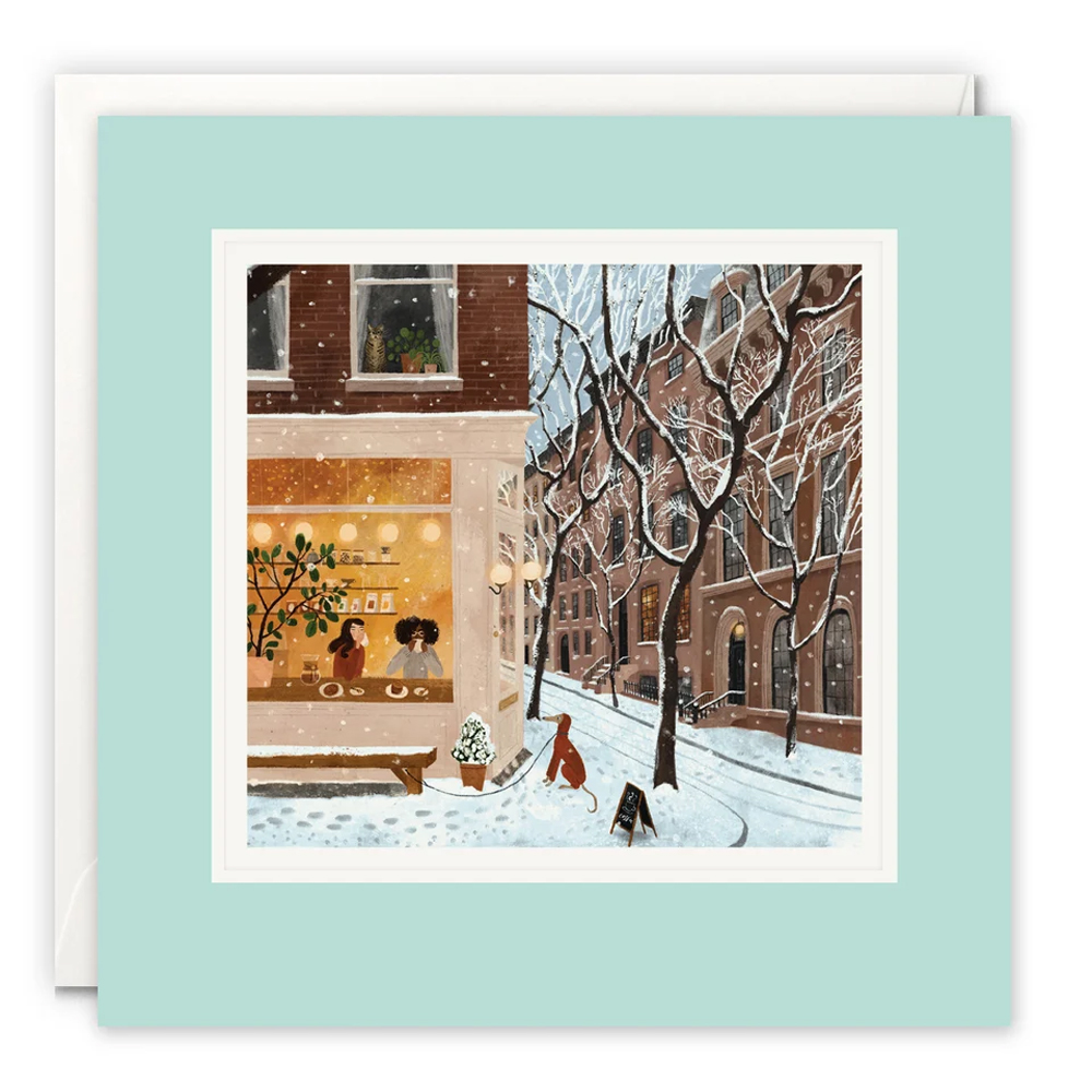 COFFEE IN THE WEST VILLAGE PAINTWORKS CARD