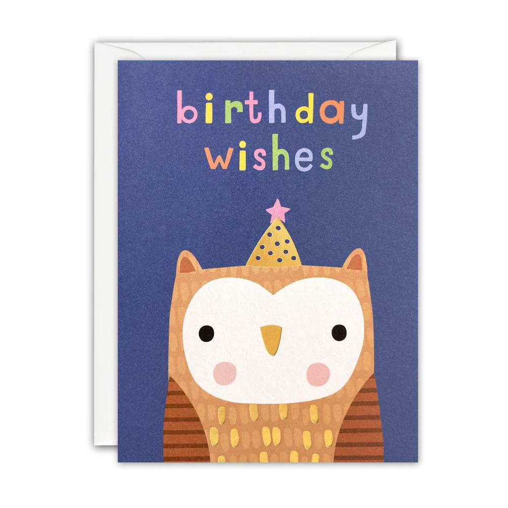 BIRTHDAY OWL MINNOWS CARD