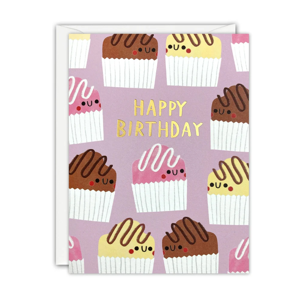 BIRTHDAY FRENCH FANCIES MINNOWS CARD