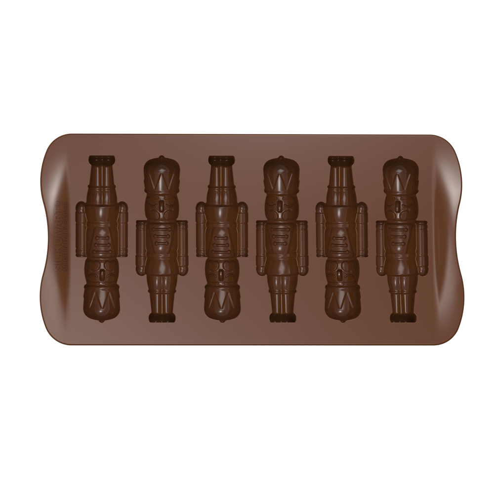 SILICONE MOULD CHOCO SCHIACCIANOCI N.6 26X84X14MM - Image 2