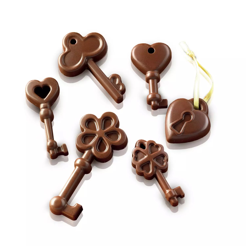 SILICONE MOULD CHOCO KEYS 34X84X14MM