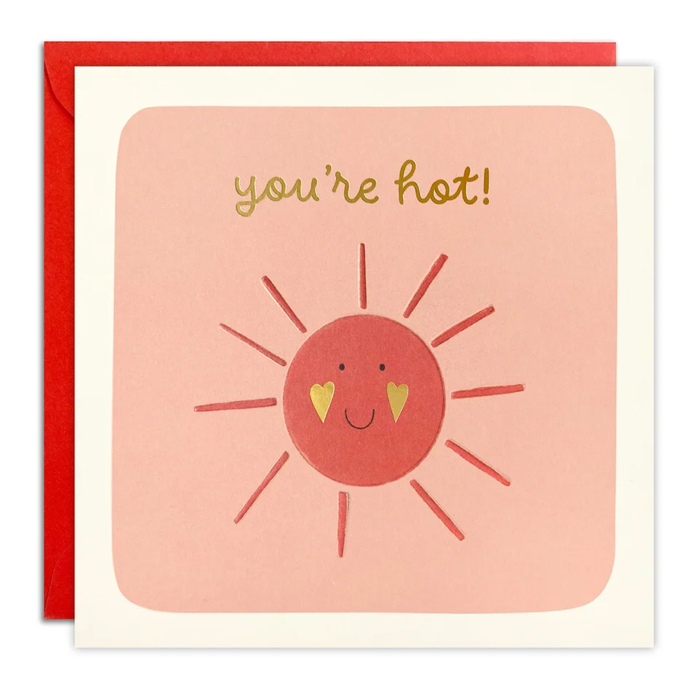 YOU'RE HOT SUN SQUARE PEG CARD