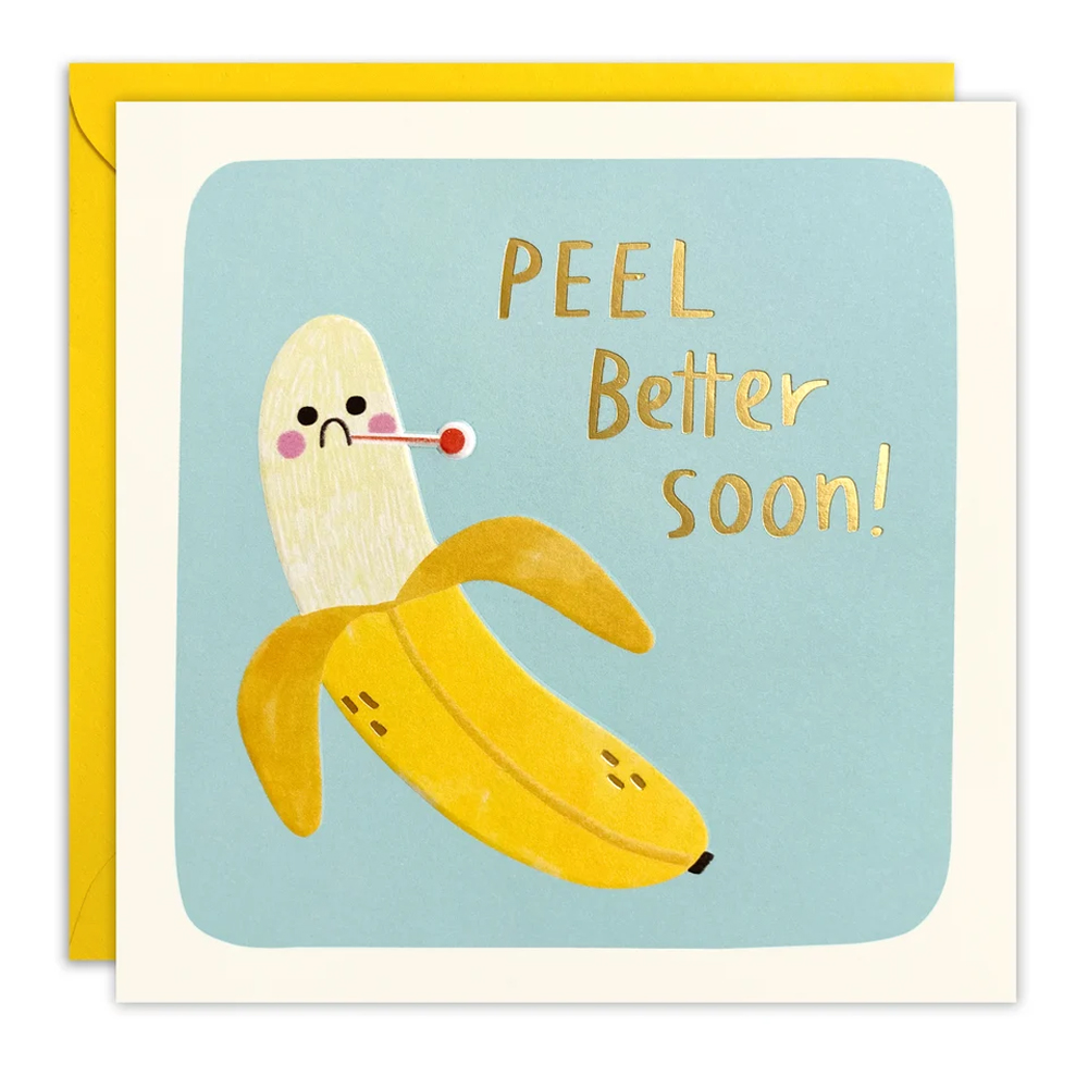 PEEL BETTER SOON SQUARE PEG CARD