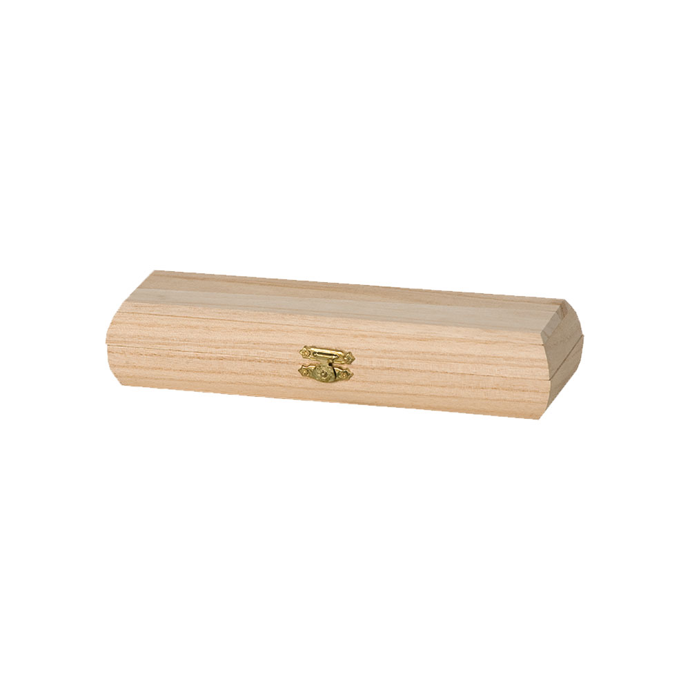 PENCIL BOX WOODEN RECTANGULAR 22X6.5XH4.3CM
