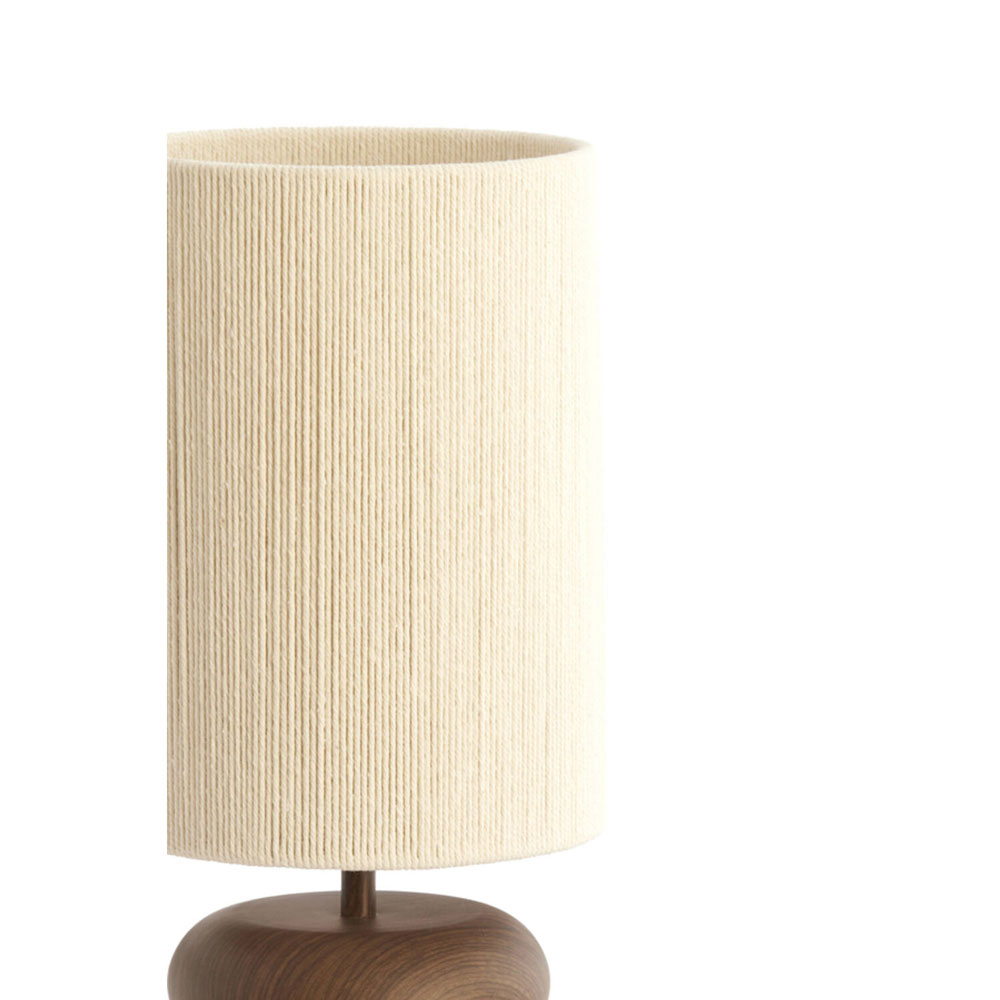 TABLE LAMP DANIALO WOOD PRINT D BROWN+ROPE CREAM 22X50.5CM - Image 6