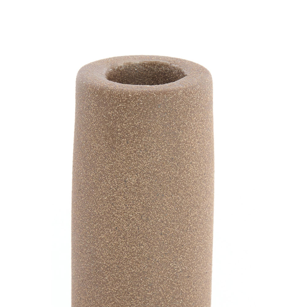 CANDLE STICK BURANO CERAMICS MATT BROWN 10X20.5CM - Image 2