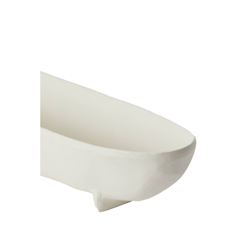 DISH ON BASE ROSANA CREAM 38X15X9CM - Image 3