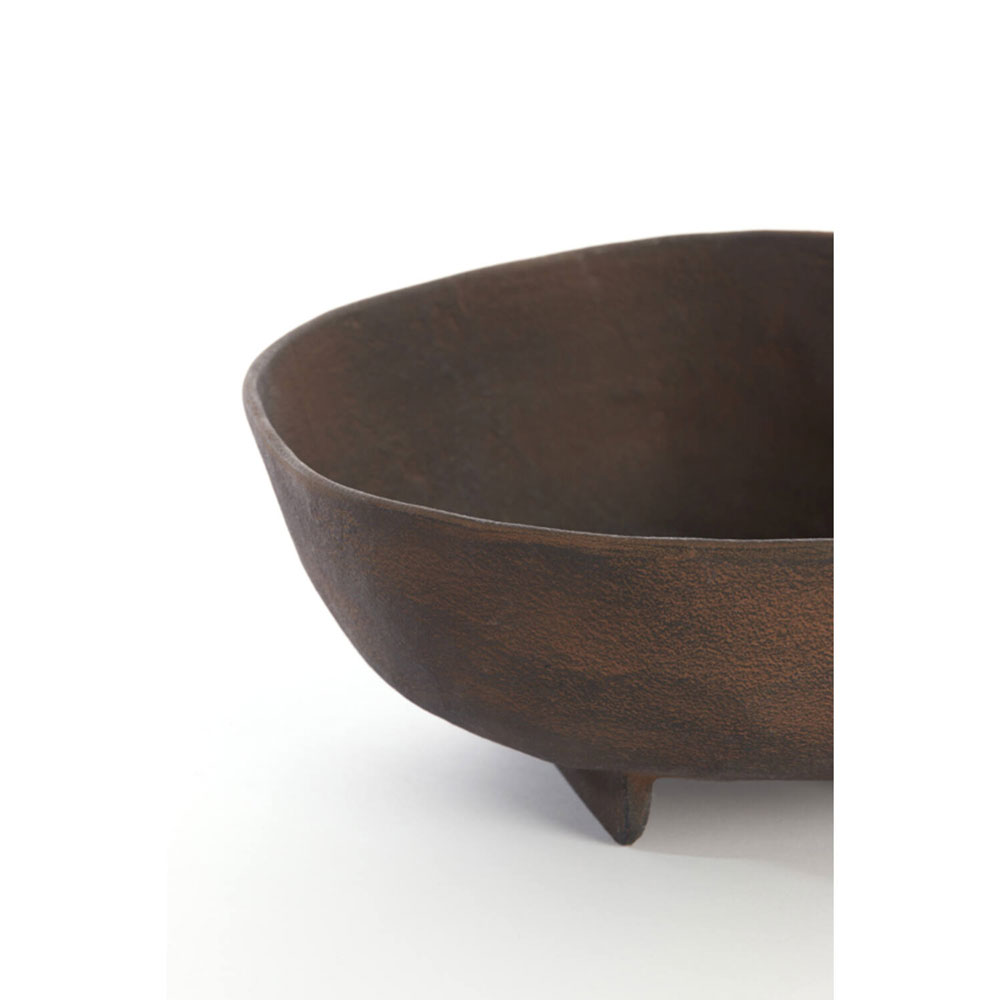 DISH ON BASE ROSANA DARK BROWN 27X26.5X11.5CM - Image 2