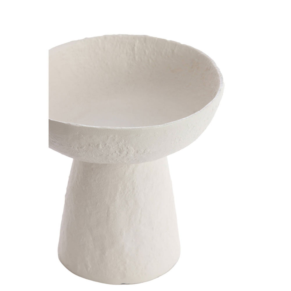 DISH ON BASE OTA CREAM 20.5X18CM - Image 2